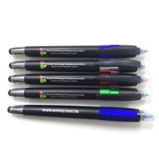 Promotional plastic TOUCH pen with highlighter - EMMY Technology